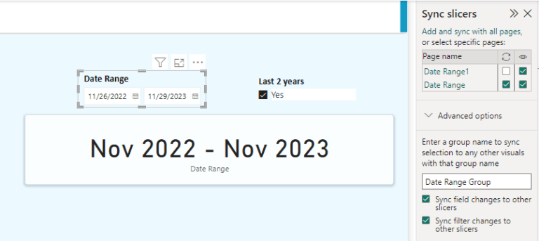 Seamless Slicing – Uniting Default 2-Year Dates and Date Range Slicer ...