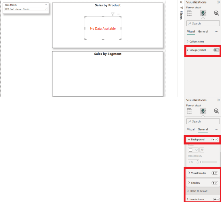 How to handle blank visuals in microsoft power bi apps associates